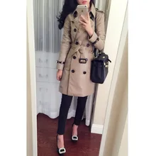 Новинка, зимний импортный Ультра мягкий длинный Женский Тренч из овечьей кожи