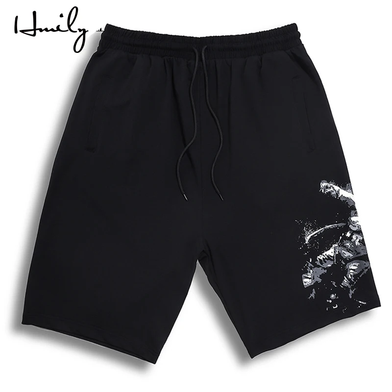 HMILY летние мужские Рубашки домашние свободные эластичный пояс по колено дышащие мужские повседневные шорты больших размеров 3XL 4XL 5XL 6XL 7XL