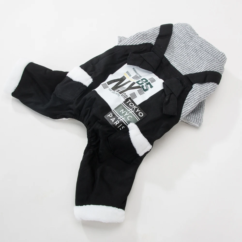 

Hipidog Dog Cat Clothes Thicken Autumn Winter Warm Parkas Fashion Coat Printed Pet Jumpsuit for Chihuahua Yorkshire Small Dog