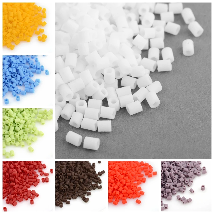 

TOHO Frosted Round Hole Japan Import Opaque Glass Bugle Beads Jewlry Findings 2x1.7~1.8mm, Hole: 1mm; about 600pcs/10g