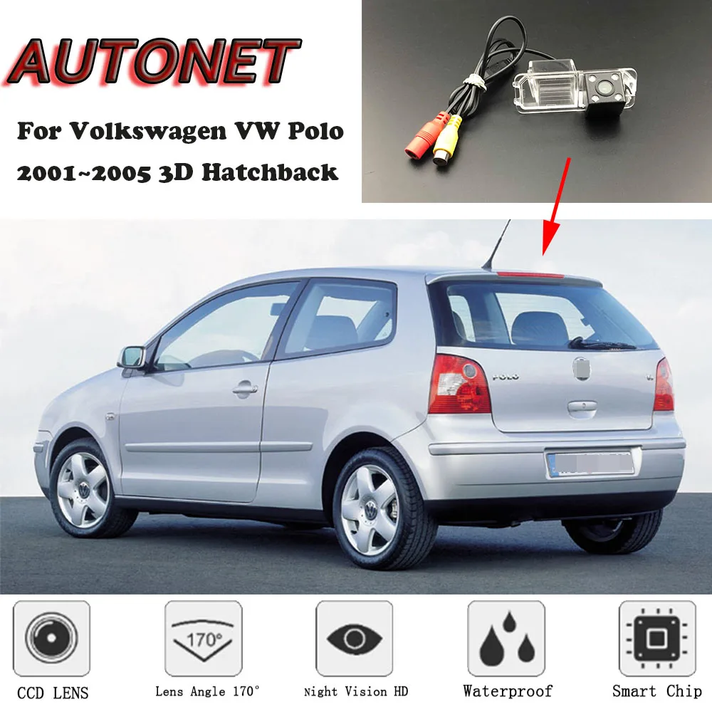 AUTONET резервная камера заднего вида для Volkswagen VW Polo 2001 2002 2003 2004 2005 3D хэтчбек/камера номерного знака/камера парковки