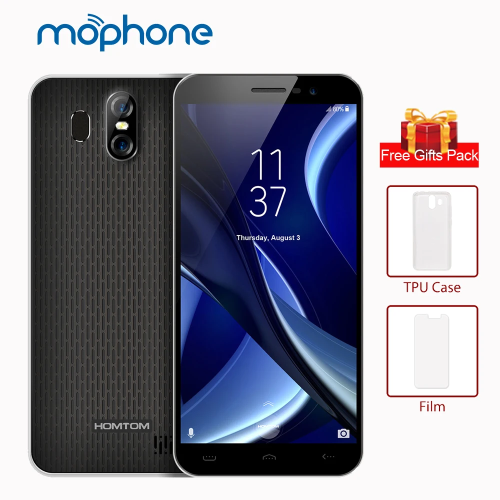 HOMTOM S16 3g смартфон 5 дюймов 18:9 1280*640 Пиксели Экран MTK6580 Quad Core 2 Гб Оперативная память 16