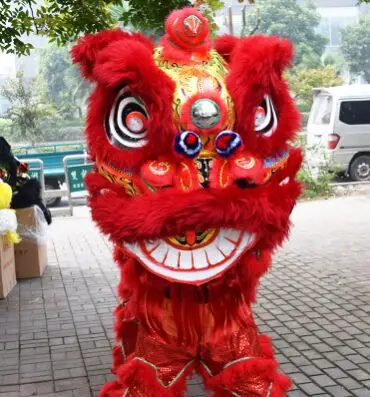 

red chinese lion costume chinese lion dance costume lion dancer costumes new year product festival supplies funny cosplay