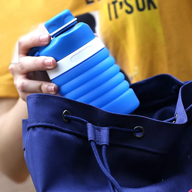Creative Water Bottle Portable Spiral Retractable Foldable Outdoor Travel Tool Collapsible Sport Silicone Bottles Botellas Creative Water Bottle Portable Spiral Retractable Foldable Outdoor Travel Tool Collapsible Sport Silicone Bottles Botellas