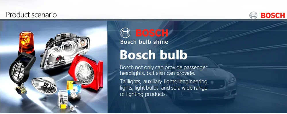 Bosch H1 H3 H4 H7 Cob Led Car Headlight Bulb Hi Lo Beam 55w 12v