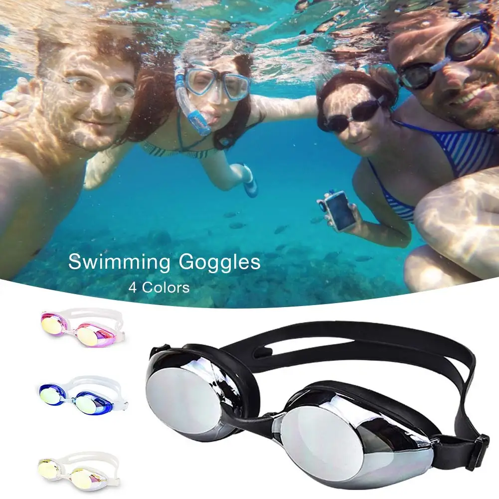 Гальванических УФ водостойкий анти туман одежда для плавания очки плавание, дайвинг Регулируемый плавание ming очки для мужчин женщин