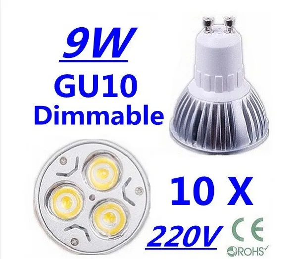 GU10 LED 9 Вт 12 Вт 15 Вт ГУ 10 COB светодиодные лампы светодиодные Spotlight AC85-265V ce/rohs теплый /холодный белый, бесплатная доставка