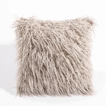 

CAMMITEVER Simulation Fake fur Suede Luxury Cushion Cover Wholesale Decorative Throw Pillows For Sofa Car Chair Office Hotel