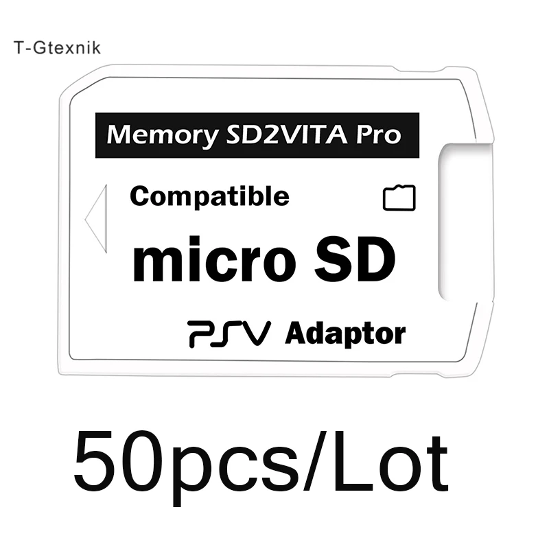 

50pcs Version 5.0 SD2VITA For PS Vita Memory TF Card for PSVita Game Card PSV 1000/2000 Adapter Micro SD card Adaptor Wholesale