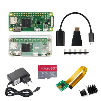 

Raspberry Pi Zero W Starter Kit 5MP Camera +RPI Zero W ABS Case+Heat Sink+ 5V2A Power Adapter+16G SD Card+ Adapter Kit Mini HDMI