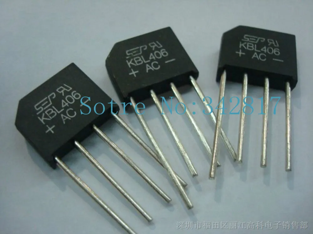 KBL 10 pcs KBL406 KBL406G PONTE de DIODOS 600 V 4A|diode bridge|bridge ...
