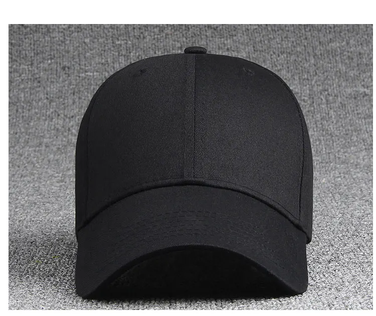 women's cap men solid unisex black women men's baseball cap men female pink with a gift (29)