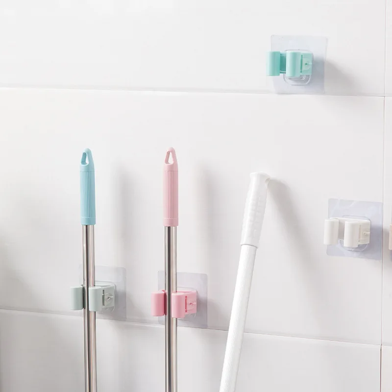 CTREE 1 قطعة متعددة الأغراض المطبخ الحمام تخزين الرف المكنسة الممسحة كليب شحن مثقبة جدار شنقا سلس تخزين كليب c292