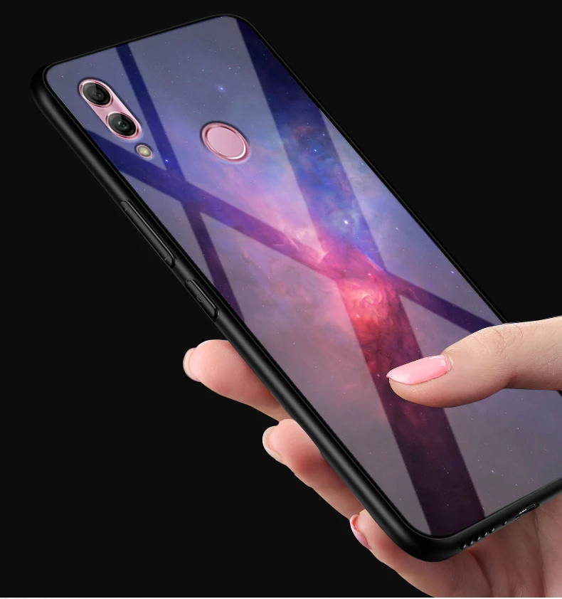 A 6,21 ''для huawei Nova Lite 3 Чехол POT-LX2 из закаленного стекла жесткий чехол для телефона для huawei Nova Lite 3 Чехол Nova Lite3 мягкая рамка