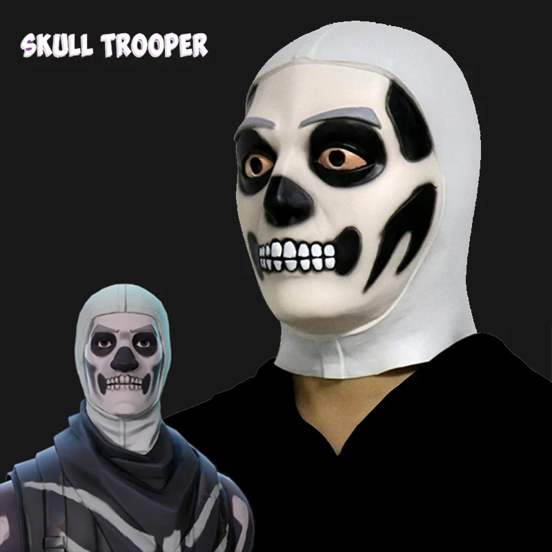Battle Royale Skull Trooper Mask Cosplay Masks Latex Helmet Full Face Halloween Carnival Party Props Dropship (3)
