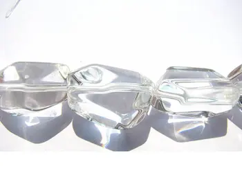 

AA GRADE genuine rock crystal beads natural clear white rock quartz nuggets freeform faceted beads 10-25mm full strand