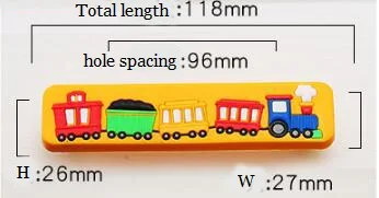 1 шт. детский шкаф ручка мультфильм резиновый поезд кухонный ящик ручка детский комод тянет мебельное оборудование