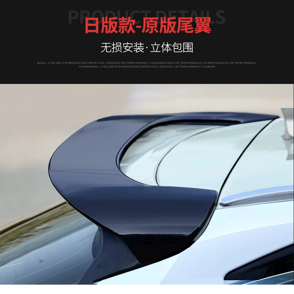 

MONTFORD Car Styling ABS Plastic Unpainted Primer Color Rear Trunk Boot Wing Rear Lip Roof Spoiler For Mazda CX-5 CX5 2017 2018