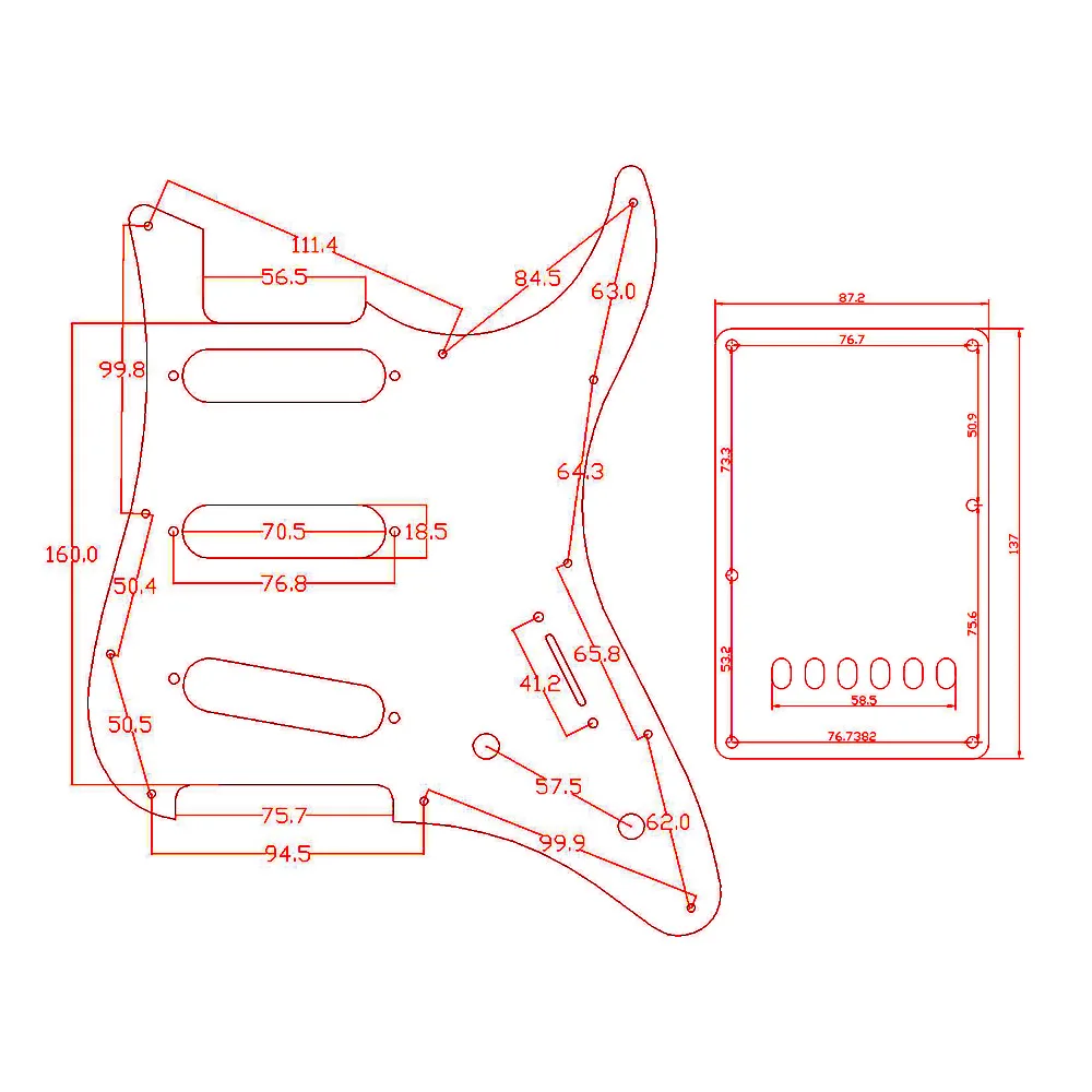 Kaish HSS/SSS маринованная и задняя пластины с винтами для Yamaha pcifica|sss pickguard|back platehss pickguard