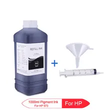 1000 мл пигментные чернила для заправки бутылка для hp 973 973XL для hp 352dw 377dw 452dn/dw 452dw 477dn/dw 552dw 577z 577dw P55250dw P57750dw