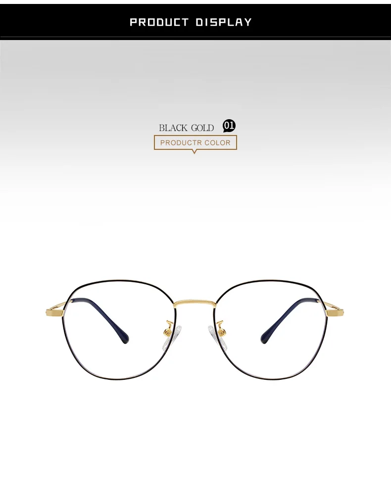 Женские очки против синего цвета, 2 шт. в партии, черные, золотые, серебряные, розовые, RFG1912N