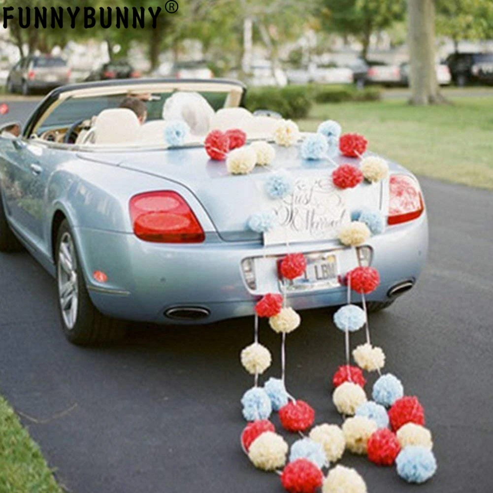 FUNNYBUNNY 13 см папиросная бумага помпоны цветочный шар для свадьбы и вечеринки и украшения на открытом воздухе День рождения Свадьба Праздник