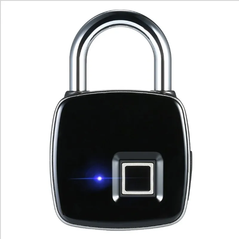 

USB Rechargeable Smart Keyless Fingerprint Lock IP65 Waterproof Anti-Theft Security Padlock Door Luggage Case Lock