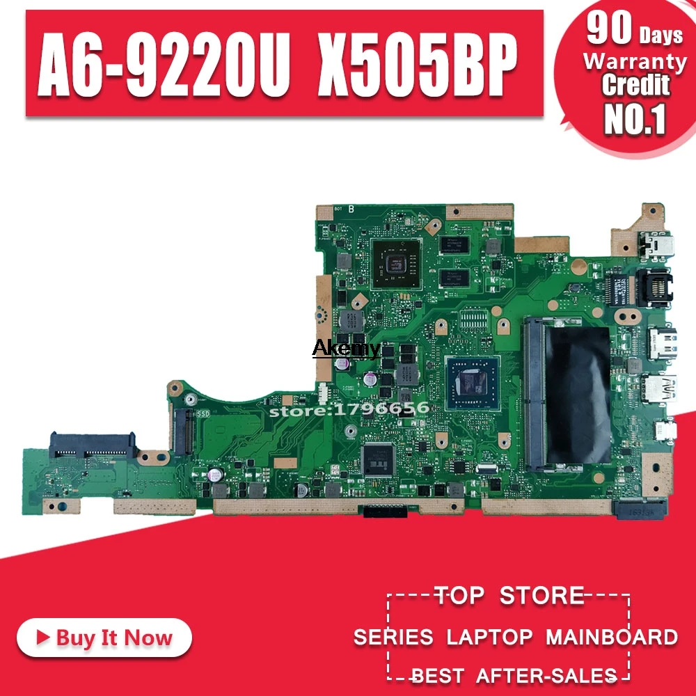 

X505BP 2G Graphics card +4GB RAM CPu/A6-9220 Motherboard For ASUS K505B A580B X505BP Notebook notebook motherboard mainboard