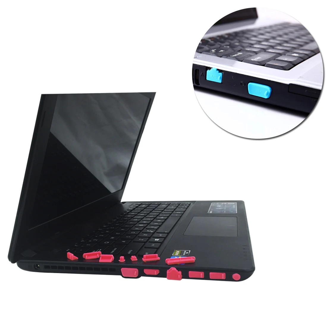 Marsnaska 13Pcs/set Silicone Anti Dust Plug Cover Stopper Laptop dust plug laptop dustproof usb dust plug Computer Accessories