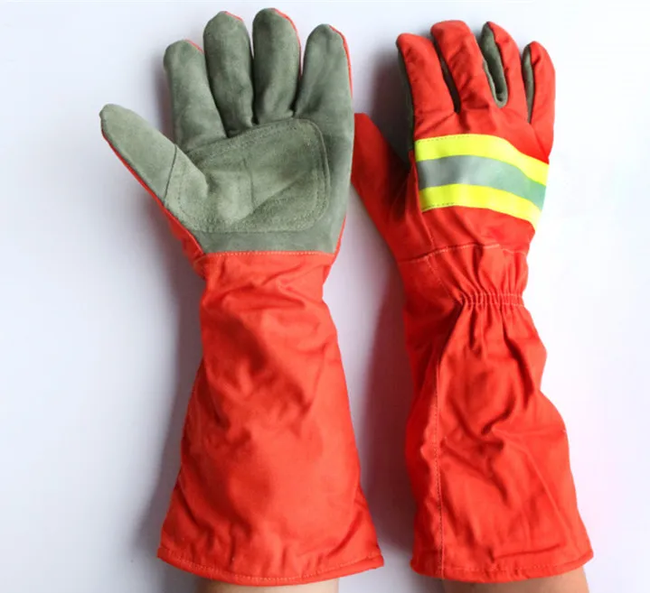 Free shipping hot selling long sleeve safety fire fighting protecting gloves high temperature insulated anti-stream waterproof Free shipping hot selling long sleeve safety fire fighting protecting gloves high temperature insulated anti-stream waterproof