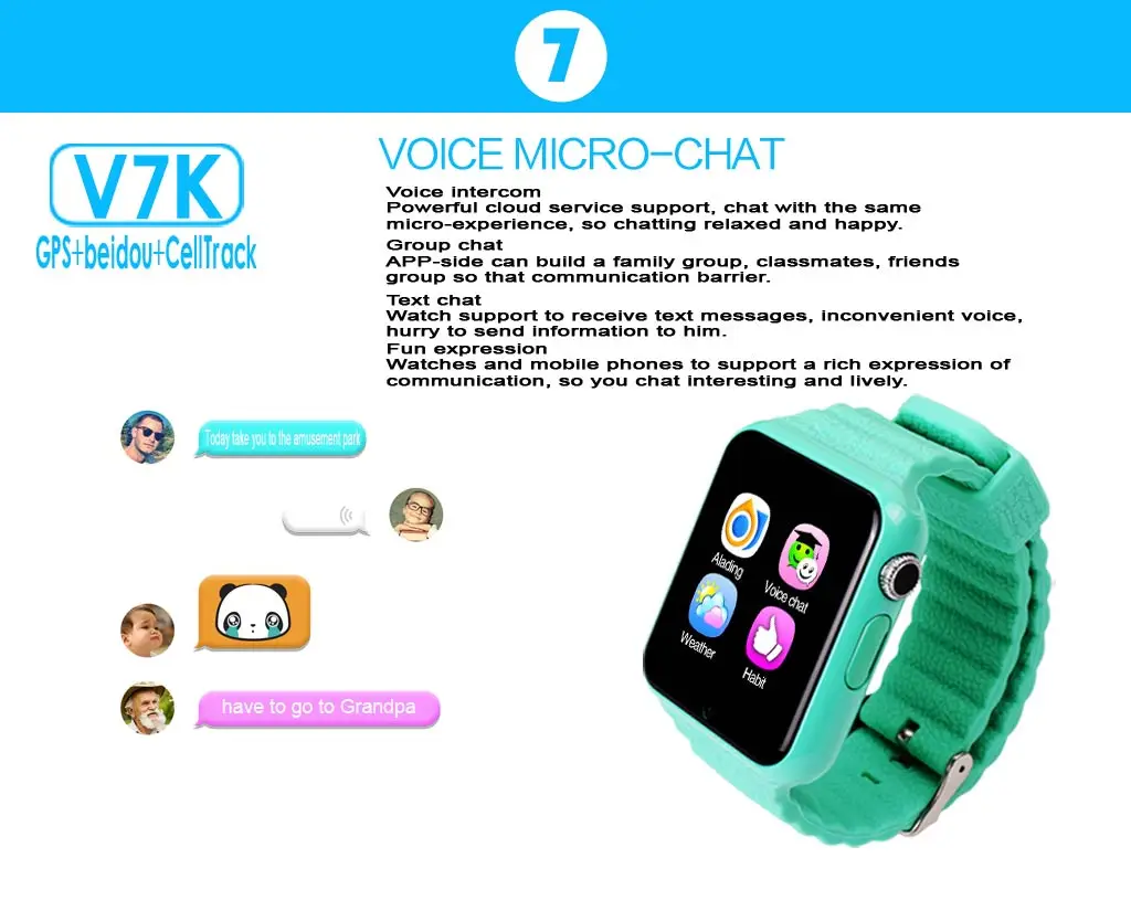 V7K Детские Смарт-часы, gps, для слежения за детьми, SOS, поиск местоположения, водонепроницаемые, с камерой, Bluetooth, монитор безопасности, спортивный браслет