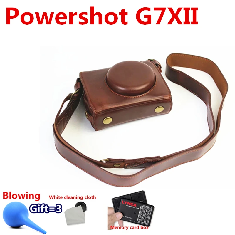 Новинка роскошный чехол из искусственной кожи для видеокамеры Canon powershot G7XII G7X II