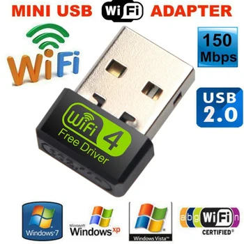 

Free Driver USB Wifi Adapter 150Mbp Wi fi Adapter 2.4ghz Wireless USB Ethernet PC Wi-Fi Adapter Lan Wifi Dongle AC Wifi Receiver