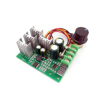 

Digital display PWM DC motor speed controller display 0~100% adjustable drive module 6V12V24V36V48V60V Max30A