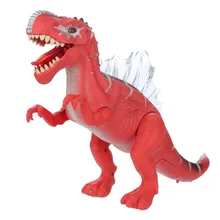 15,7 дюймов светодиодный светящийся и гуляющий реалистичный динозавр со звуком детская игрушка подарок 11,28