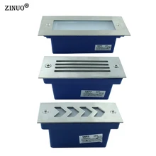 ZINUO 3 Вт дорожка светильник AC85-265V Открытый водонепроницаемый высокой мощности наземный светильник аварийный светильник лампа для сада лестницы