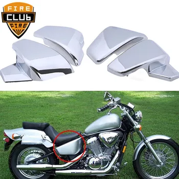 

Motorcycle Side Battery Fairing Cover Gloss Chrome ABS Battery Side Fairing Cover For Honda Shadow VLX 600 VT600C 1999-2008