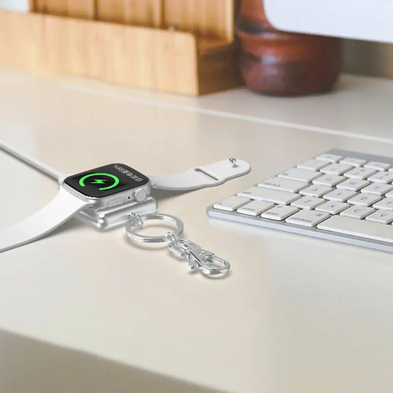 Переносной брелок для ключей Smartwatch Беспроводной Зарядное устройство Портативный USB адаптер быстрой зарядки брелок инструмент для наручных часов Apple Watch 1/2/3/4