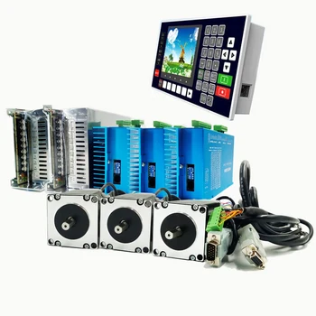 

3 Axis NEMA23 Closed Loop Stepper Kit Driver 2Phase 3N.m 425oz.in 36VDC 4A Motor+Controller+Power Supply for CNC Motion Control