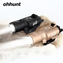 Тактический X300 ультра пистолет светильник X300U 500 люмен высокий выход фонарик для оружия подходит 20 мм Пикатинни Вивер