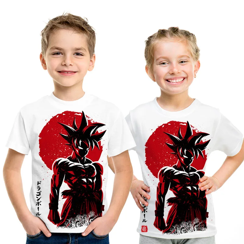 Off White Dragon Ball/Супер Saiyan/детская футболка с 3d рисунком модные летние футболки для