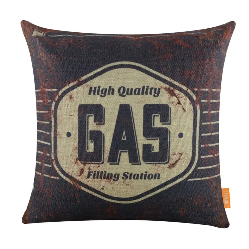 Gas Station Cushion Cover Cave Ace