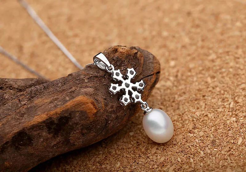 sinya snow pearl pendant sterling silver necklace christmas gift tz0030p (3)