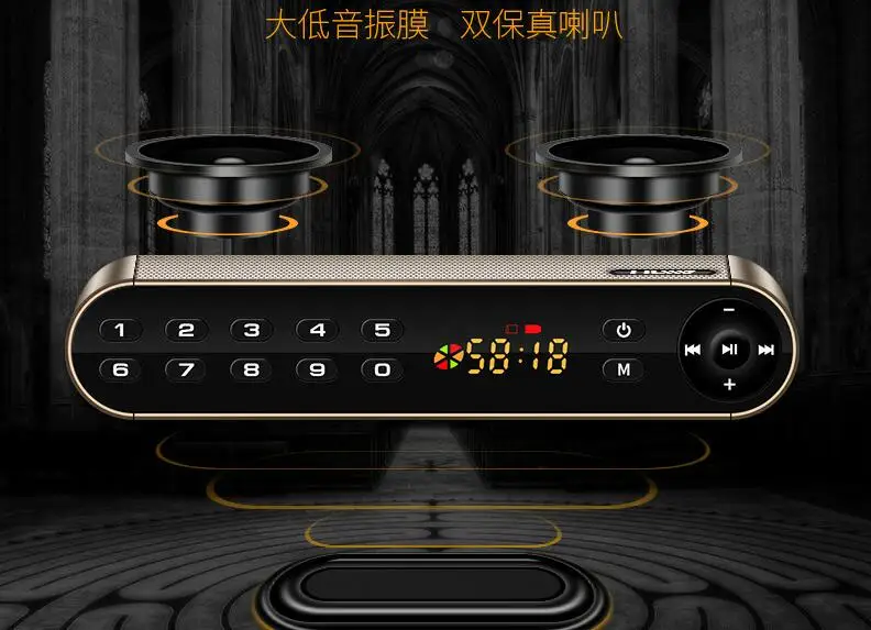 Portable Outdoor Bluetooth Wireless Speaker Built-in Microphone Bass Stereo Subwofer Support TF Handfree Audio for Xiaomi IPhone (34)