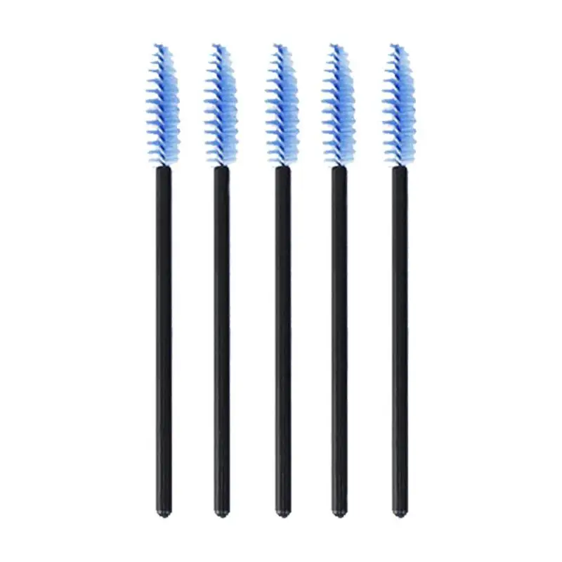 5/10pcs Eyelash Extension Disposable Eyebrow brush Mascara Wand Applicator Spoolers Eye Lashes Cosmetic Brushes Set Makeup Tools - Цвет: Blue 5pcs