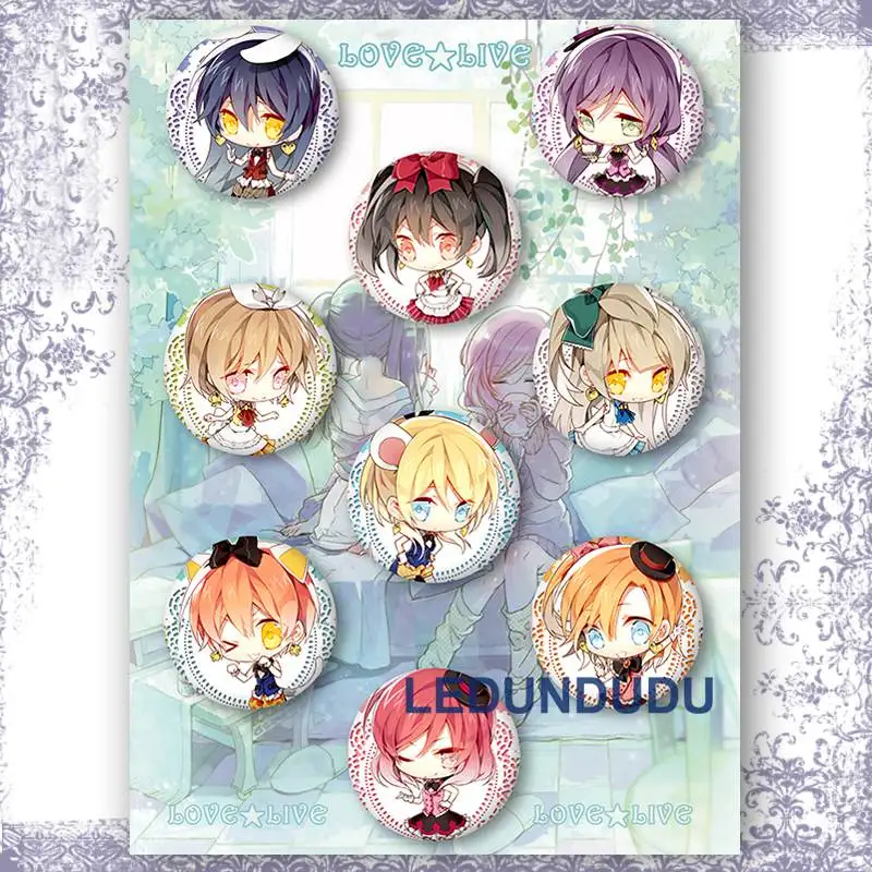 Женский рюкзак с надписью Love Live Значки для косплея 9 элементов|badge collection|badges for