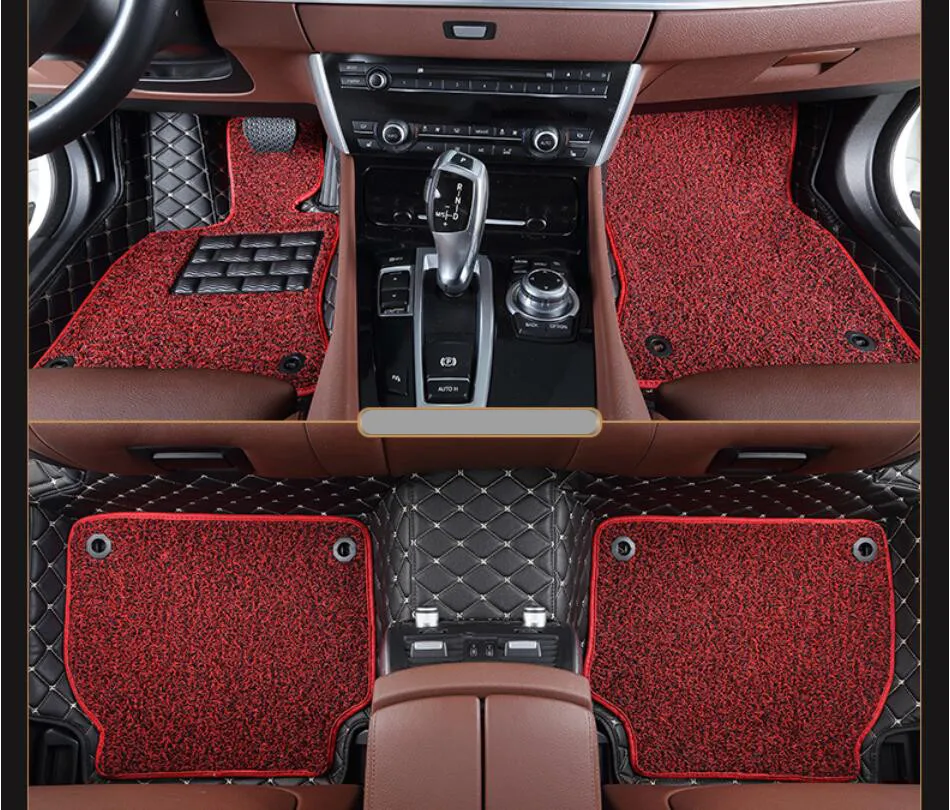 

Auto Floor Mats For Renault Koleos 2009-2016 Foot Carpets Step Mat High Quality Brand New Embroidery Leather Wire coil 2 Layer