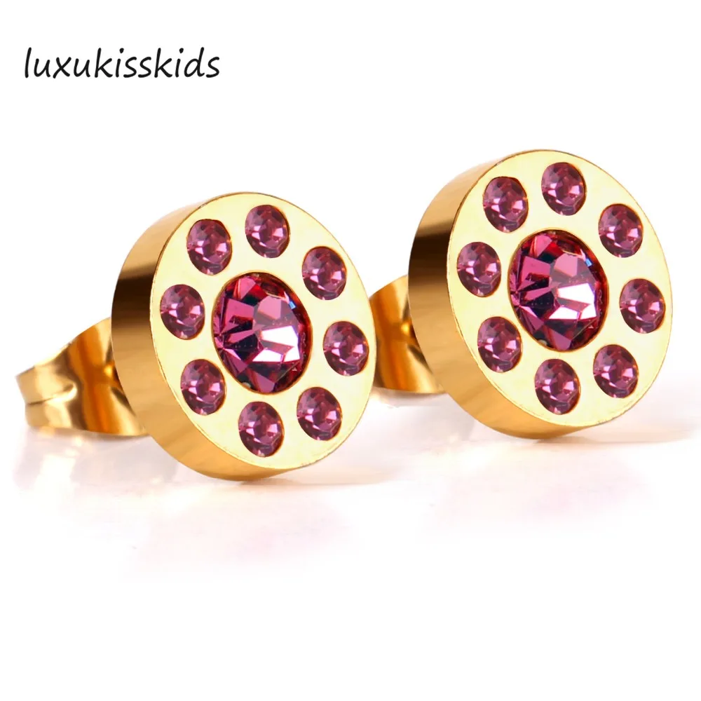 LUXUKISSKIDS винтажные украшения серьги гвоздики для женщин рождественские