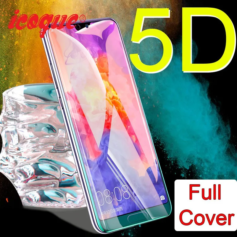 5D закаленное стекло для huawei Y9 2018 Y7 Pro Prime P Smart 2019 защита экрана 9 H Nova 3 3i 4 P20 P30