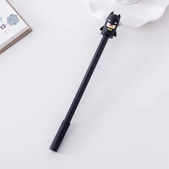 

1 PCs Hero Cute Cartoon Black Neutral Pen Pen Student Learning Office Supplies Kawaii School Supplies Pen for Writing